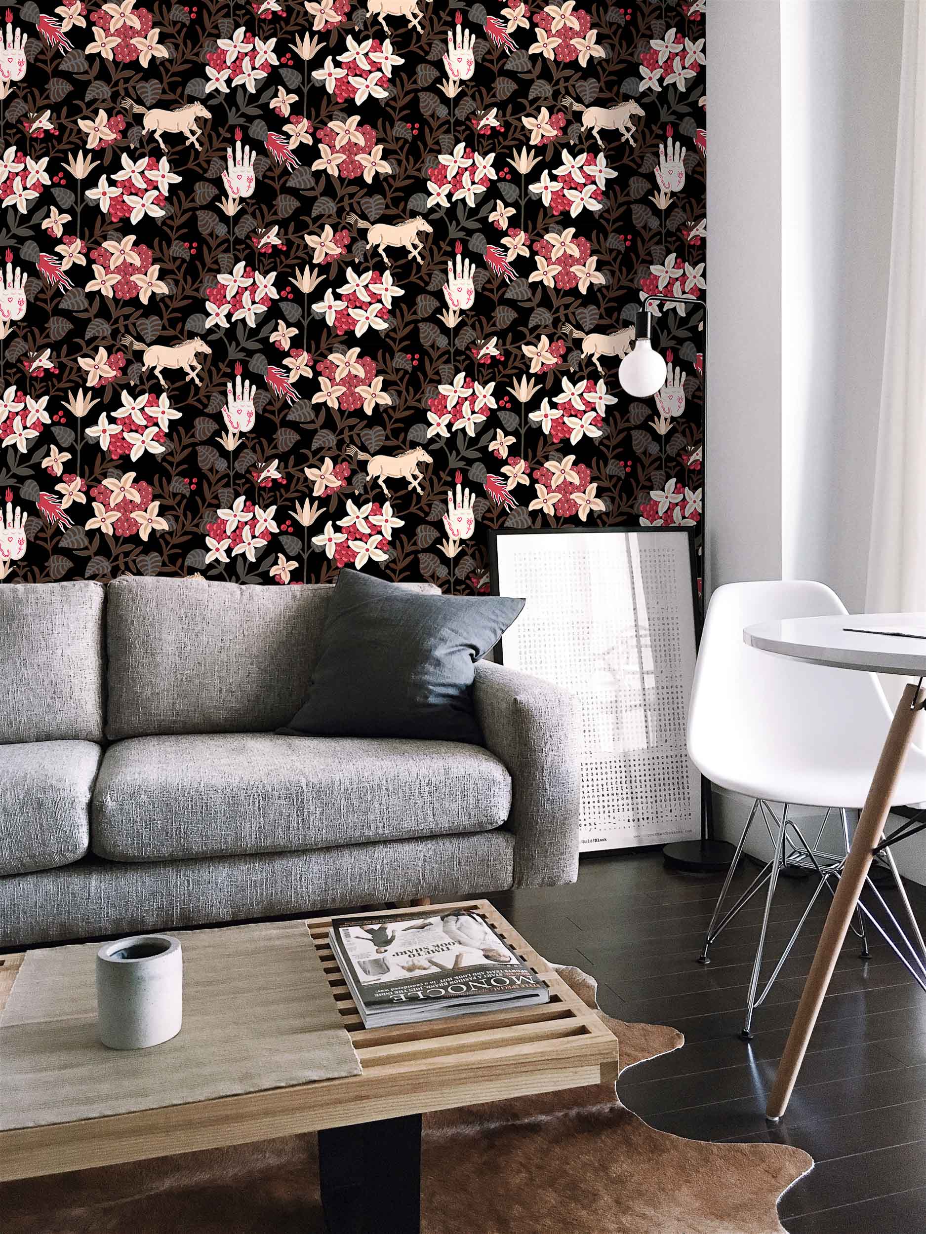 Coordonné Metamorphosis Neoflowery behang 8800047 sfeer afbeelding 1