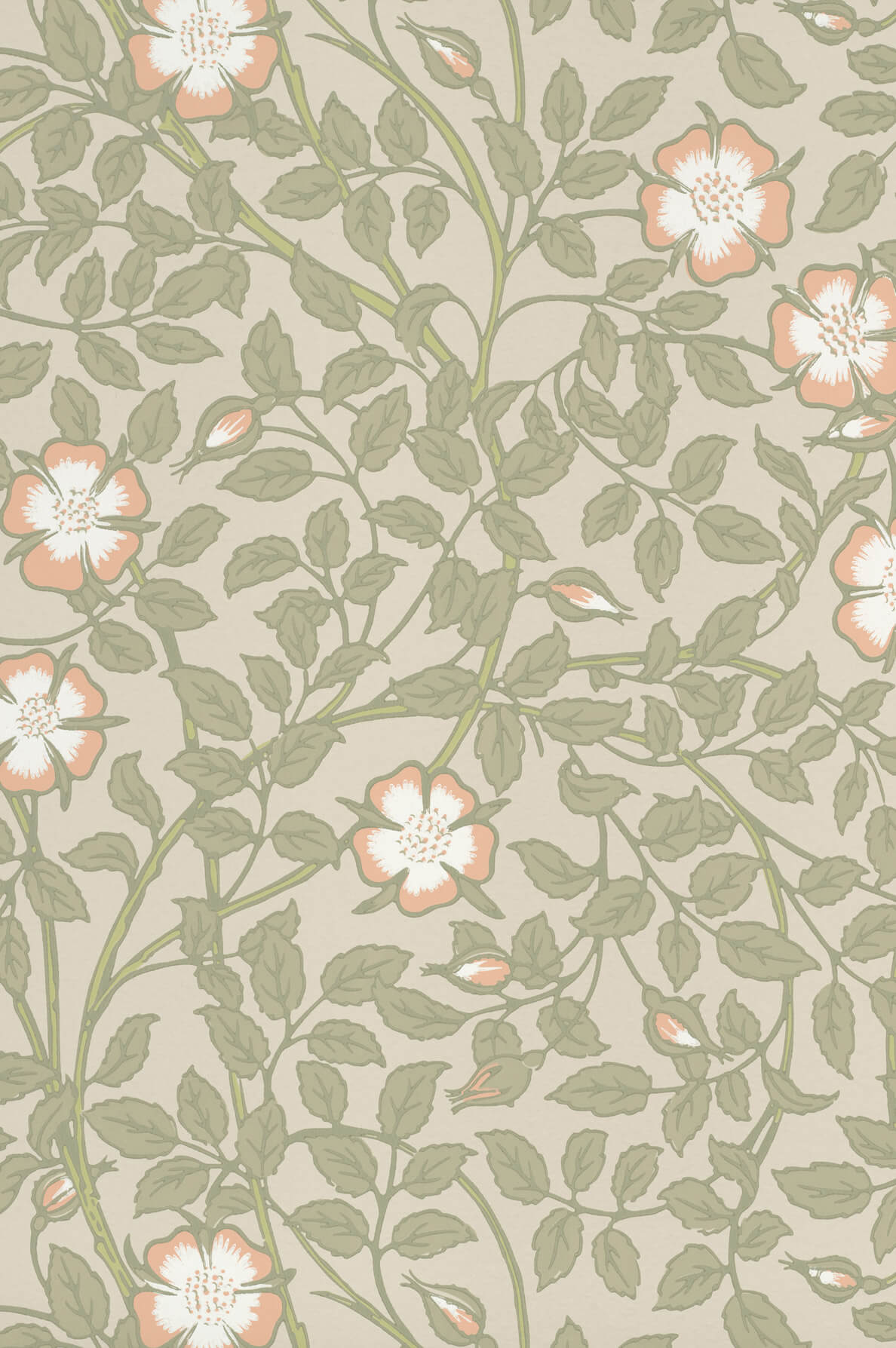 Little Greene Briar Rose Behang 0263BRGMIST - LAB COLOUR THE WORLD