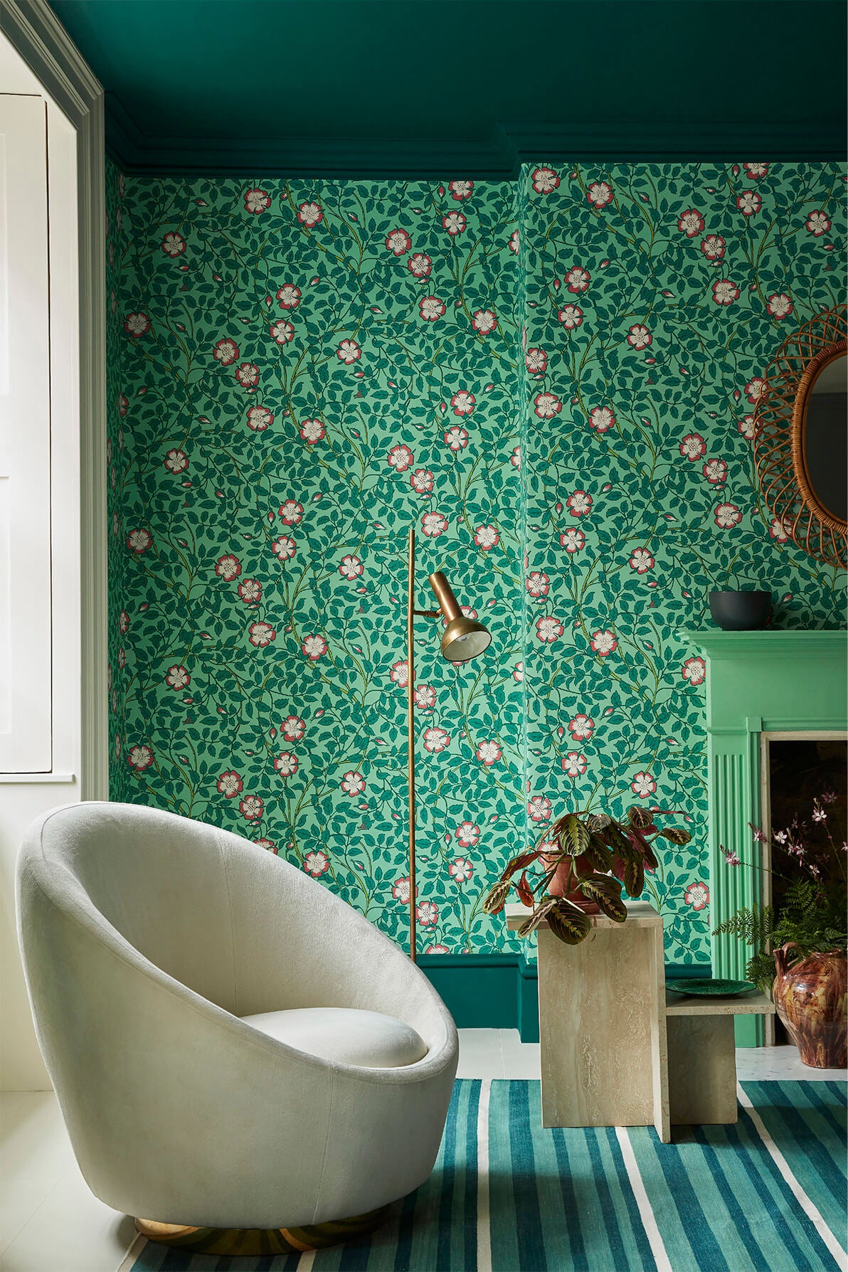 Little Greene Briar Rose Behang 0263BRGVERD - LAB COLOUR THE WORLD