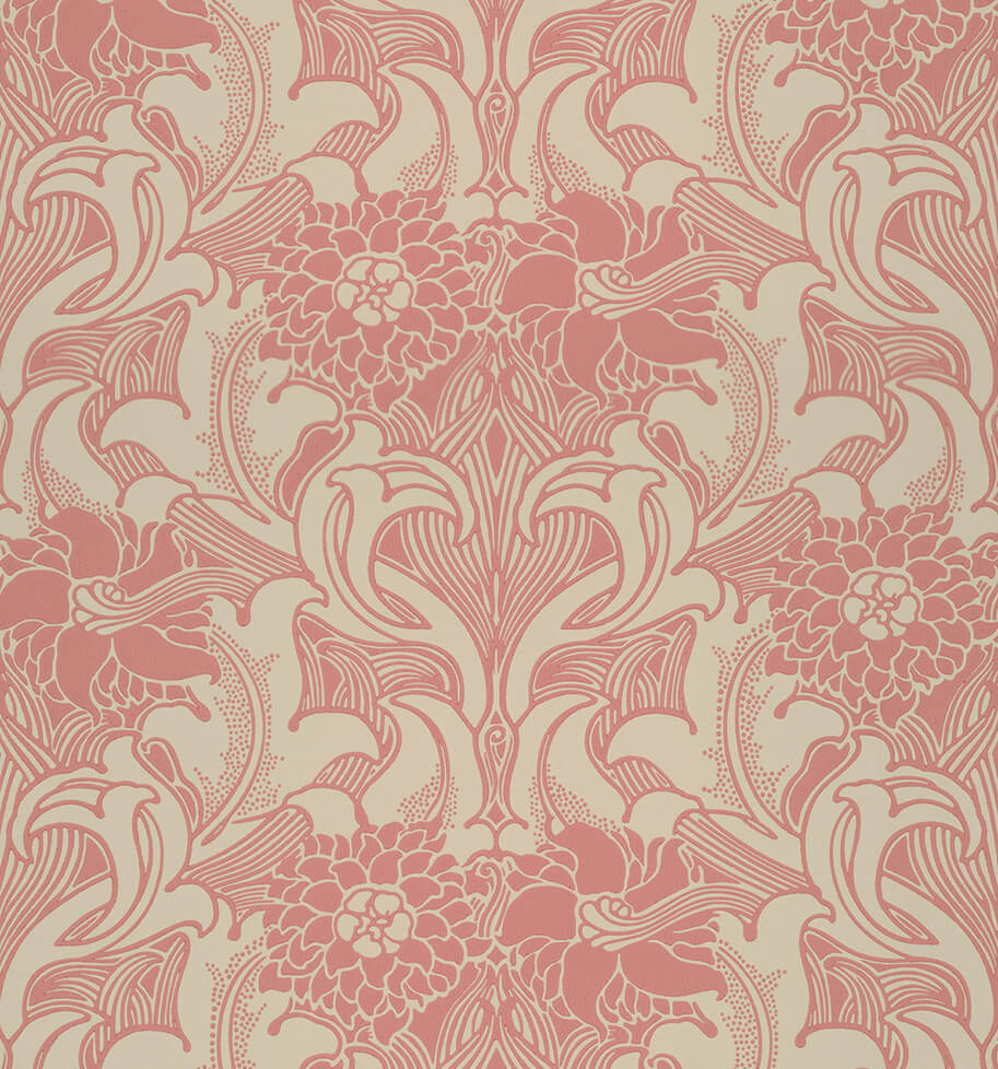 Little Greene Dahlia Scroll Behang 0263DACARMI - LAB COLOUR THE WORLD