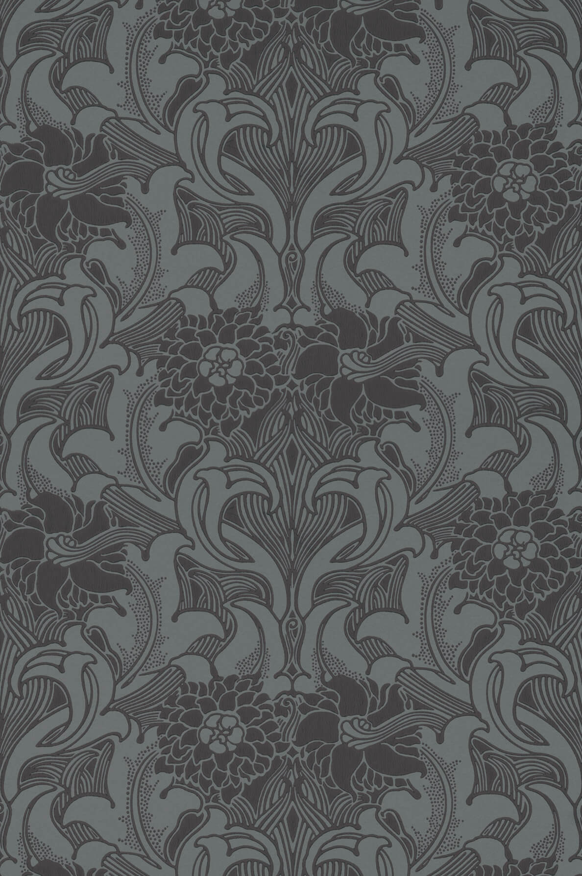 Little Greene Dahlia Scroll Behang 0263DAETRUR - LAB COLOUR THE WORLD