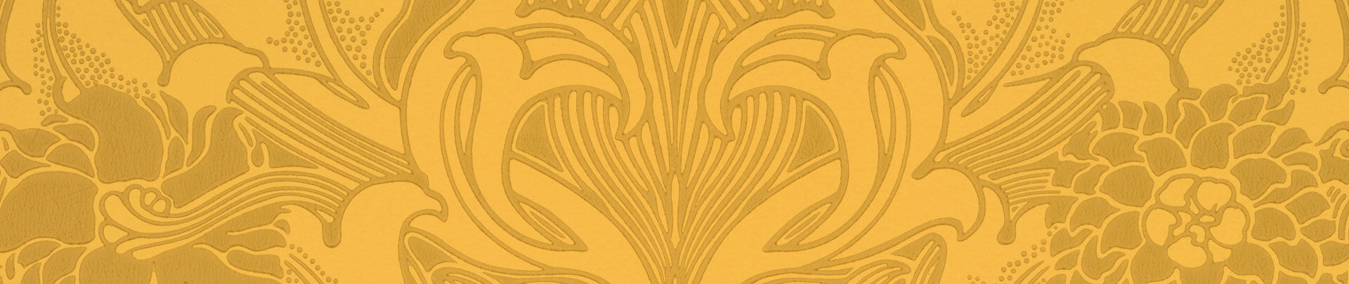 Little Greene Dahlia Scroll Behang 0263DAGIALL - Giallo