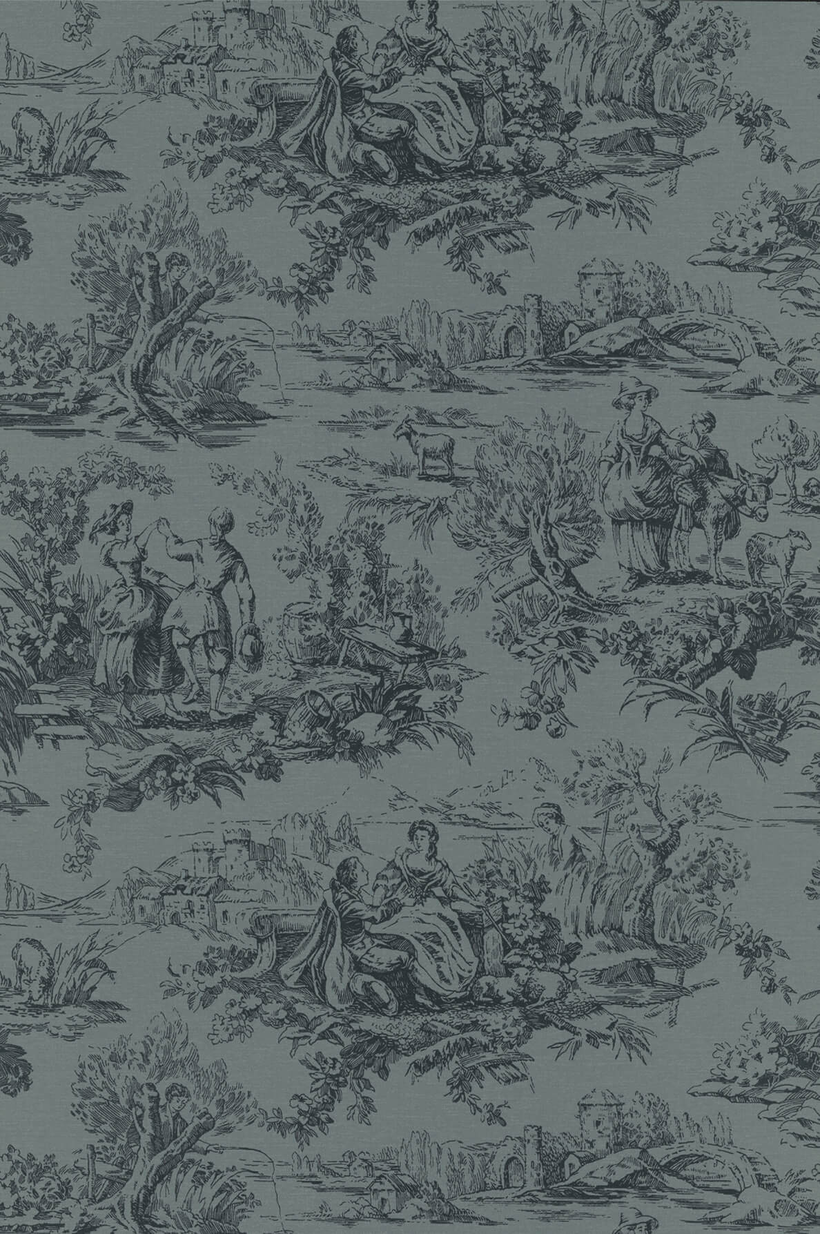 Little Greene Lovers' Toile Behang 0263LOHICKS - LAB COLOUR THE WORLD