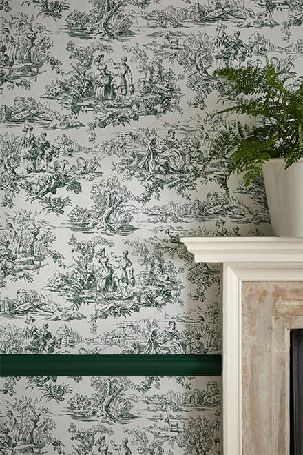 Little Greene Lovers' Toile Behang 0263LOPUCKZ - LAB COLOUR THE WORLD