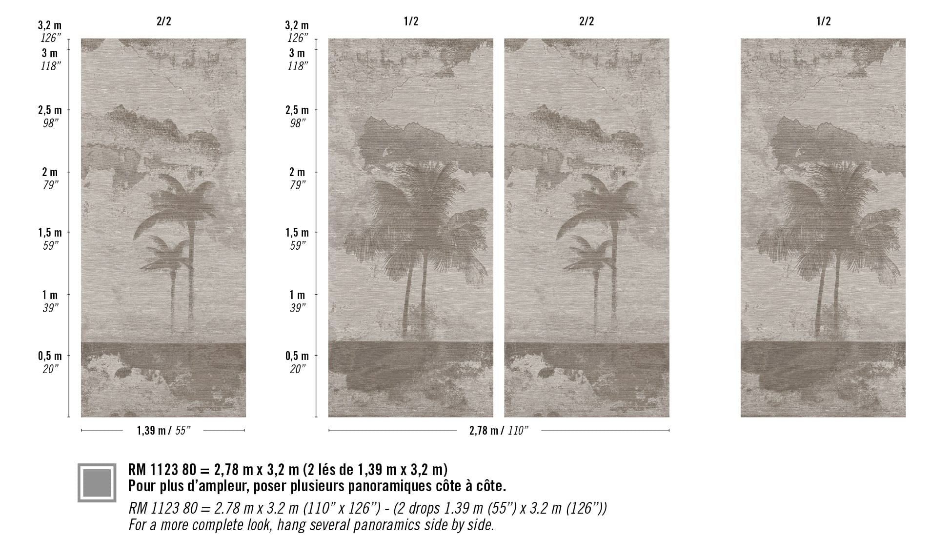 ÉLITIS Écume Palmeraie Behang RM 1123 80