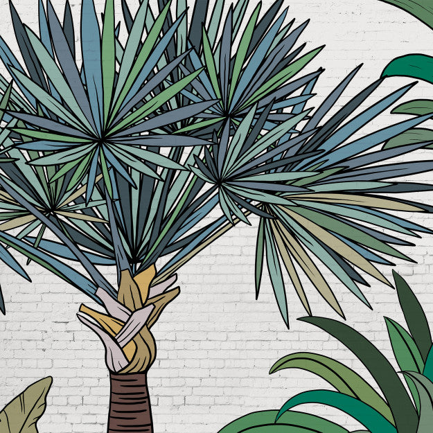 Les Dominotiers Palm Street Behang DOM 614