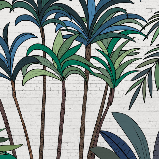 Les Dominotiers Palm Street Behang DOM 614