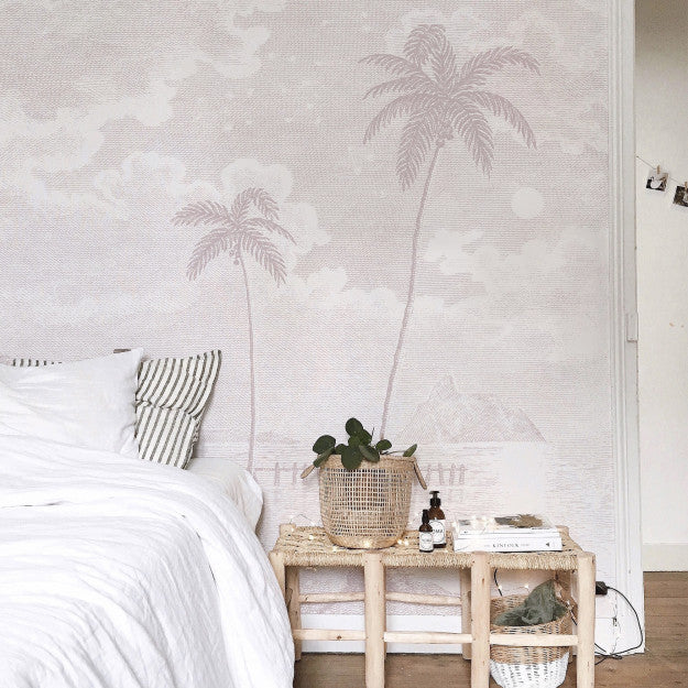 Les Dominotiers Palmar, Pink Behang DOM 308-2