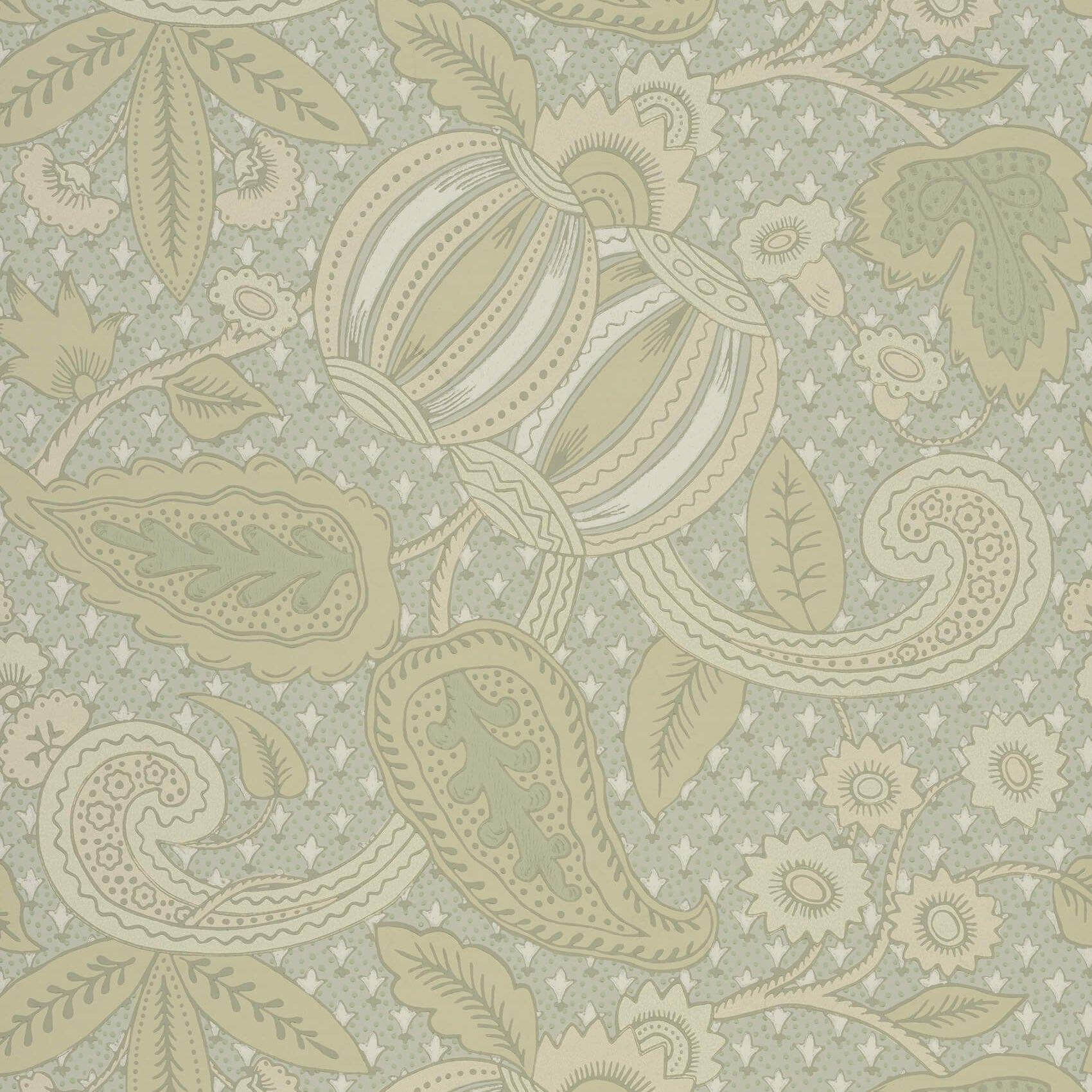 Little Greene Pomegranate Behang 0245POGREEN - LAB COLOUR THE WORLD
