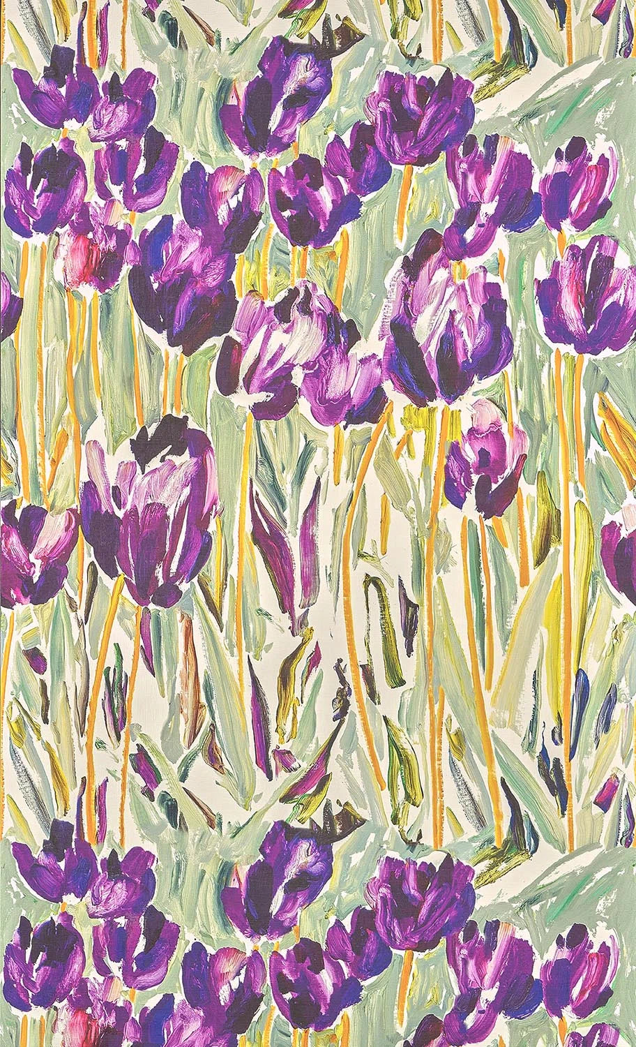 Pierre Frey Black tulips Behang FP105001 - LAB COLOUR THE WORLD