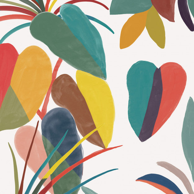 Les Dominotiers Rainbow Leaves Behang DOM 613
