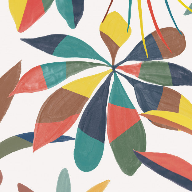 Les Dominotiers Rainbow Leaves Behang DOM 613