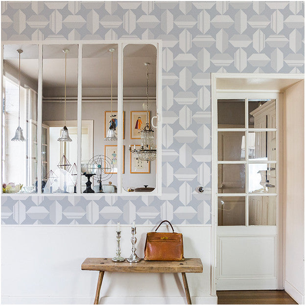 Les Dominotiers Raleigh Grey Behang DOM 1411-2