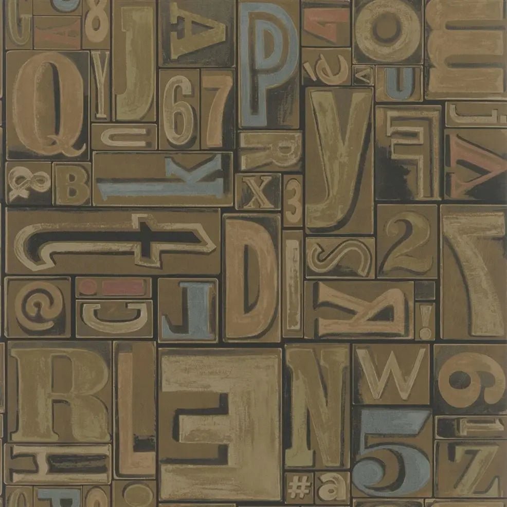 Ralph Lauren Copeley Letterpress Behang PRL5007/01 - LAB COLOUR THE WORLD