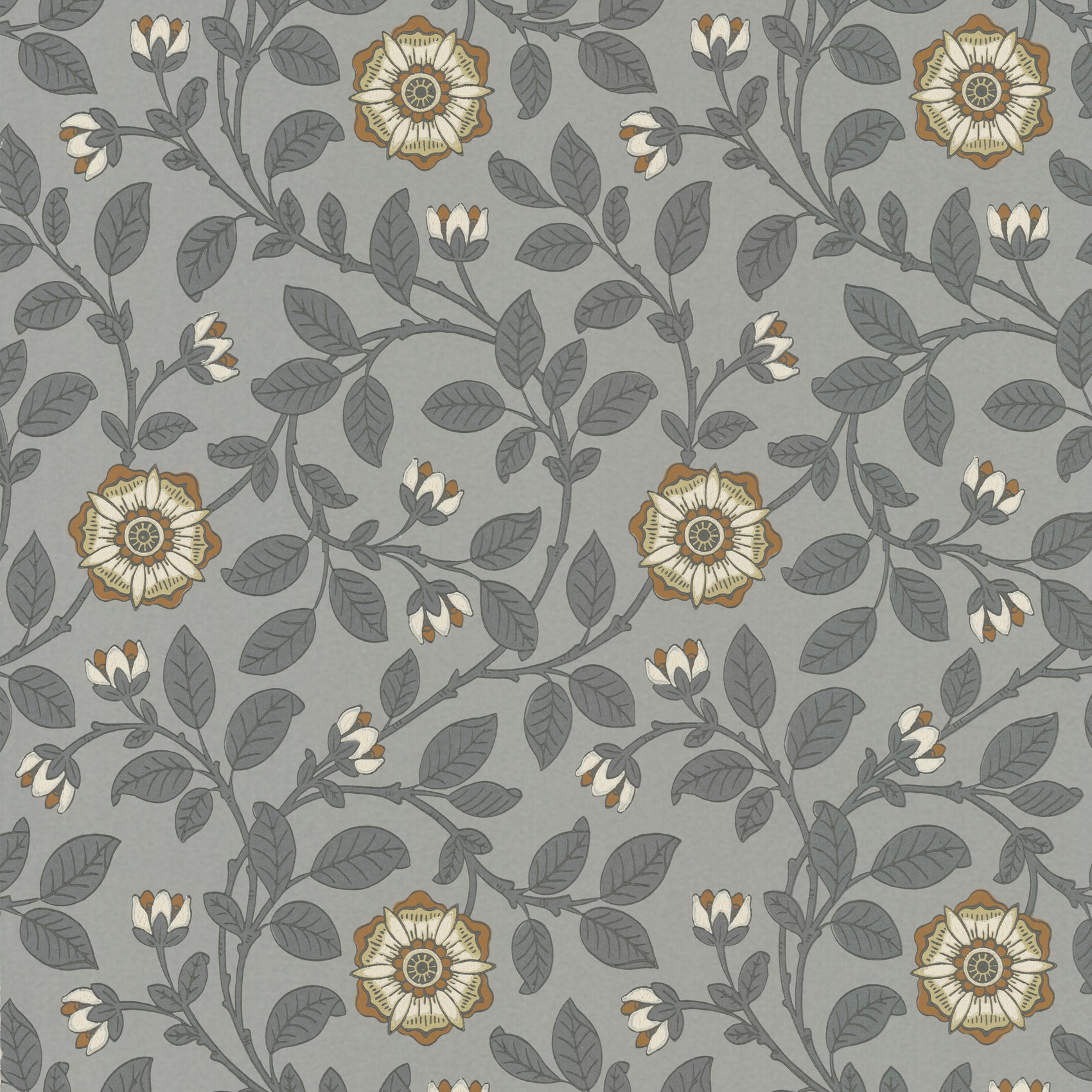 Little Greene Richmond Green Behang 0251RGPLATI - LAB COLOUR THE WORLD
