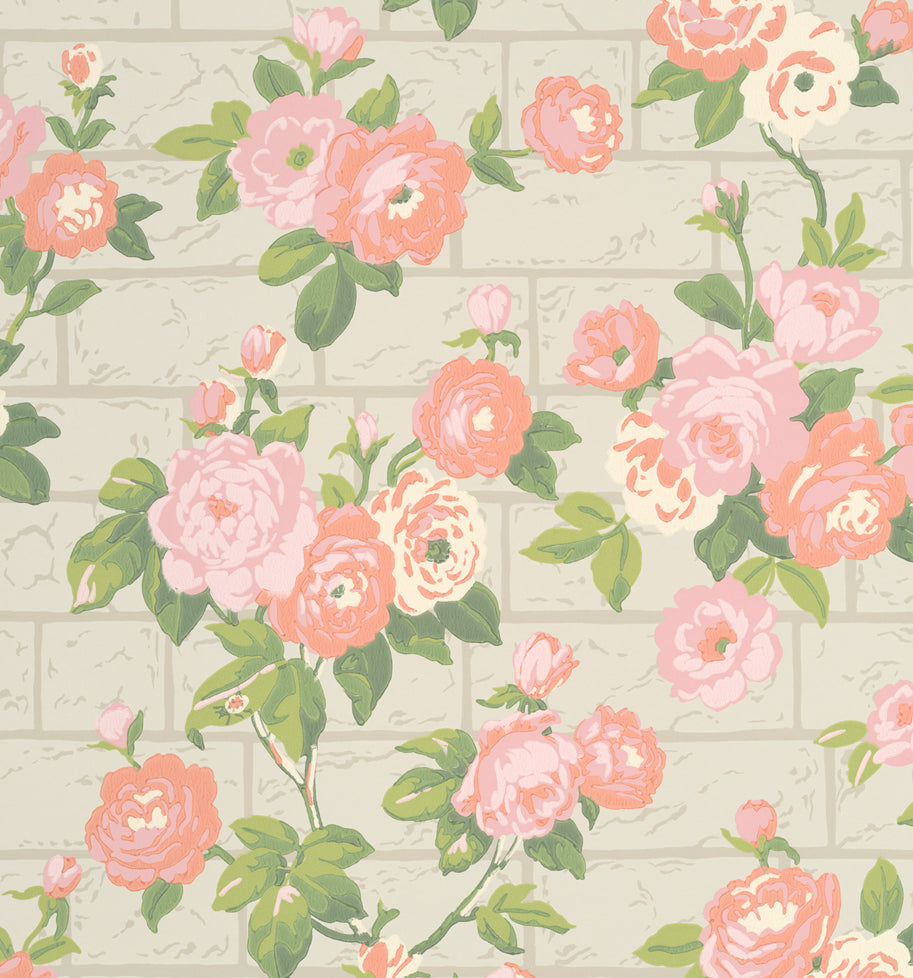 Little Greene Rose Garden Behang 0234RGGREEN - LAB COLOUR THE WORLD