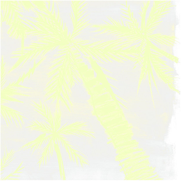 Les Dominotiers Royal Palm Yellow Behang DOM 1410-3