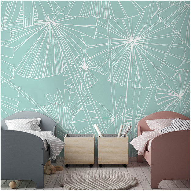 Les Dominotiers Sagamore Green Behang DOM 1412-2