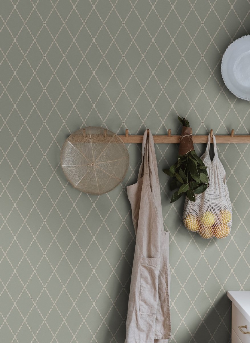 Sandberg Gabriel. Sage Green Behang S10194 - LAB COLOUR THE WORLD