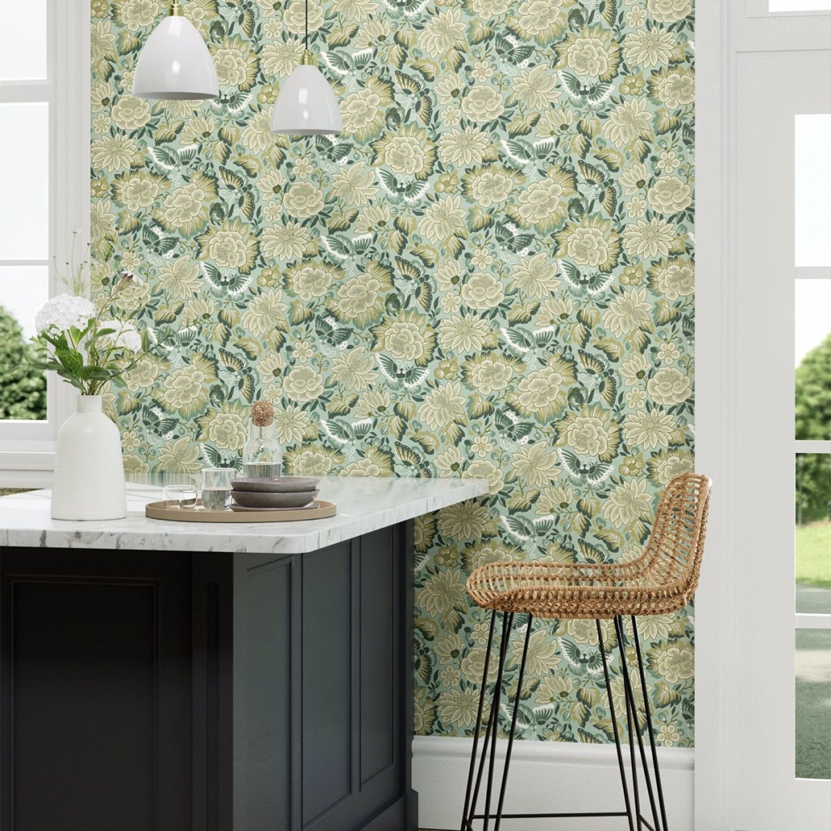 Sanderson Amara Butterfly Behang 217118 - LAB COLOUR THE WORLD