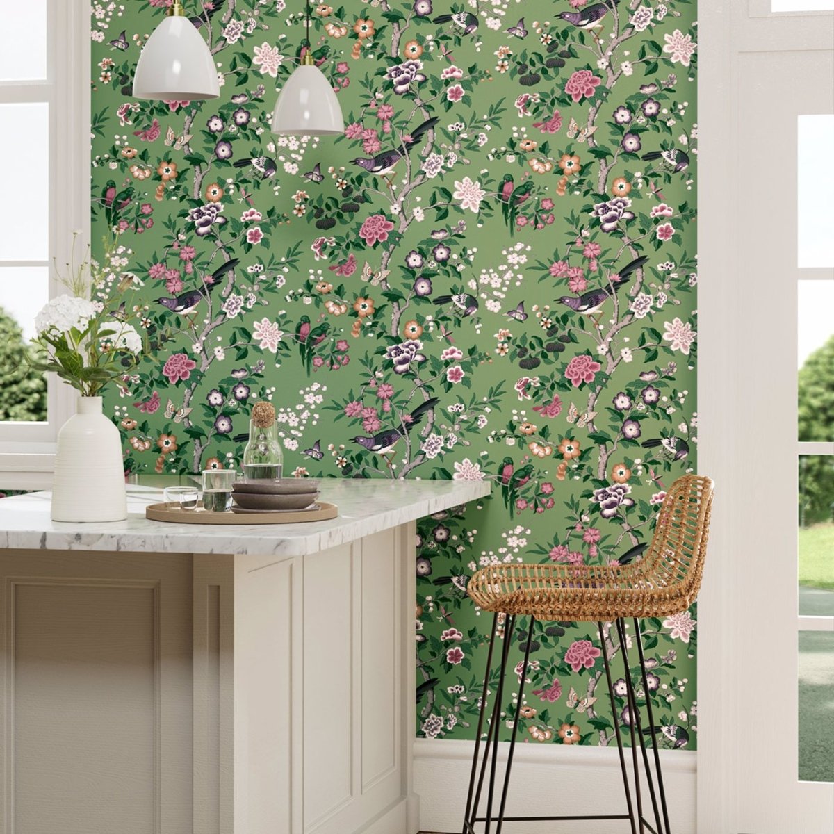 Sanderson Chinoiserie Hall Behang 217110 - LAB COLOUR THE WORLD