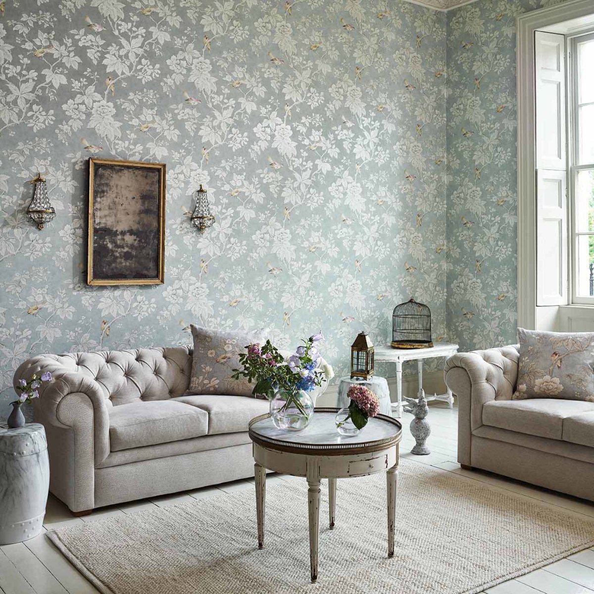 Sanderson Chiswick Grove Behang 216385 - LAB COLOUR THE WORLD