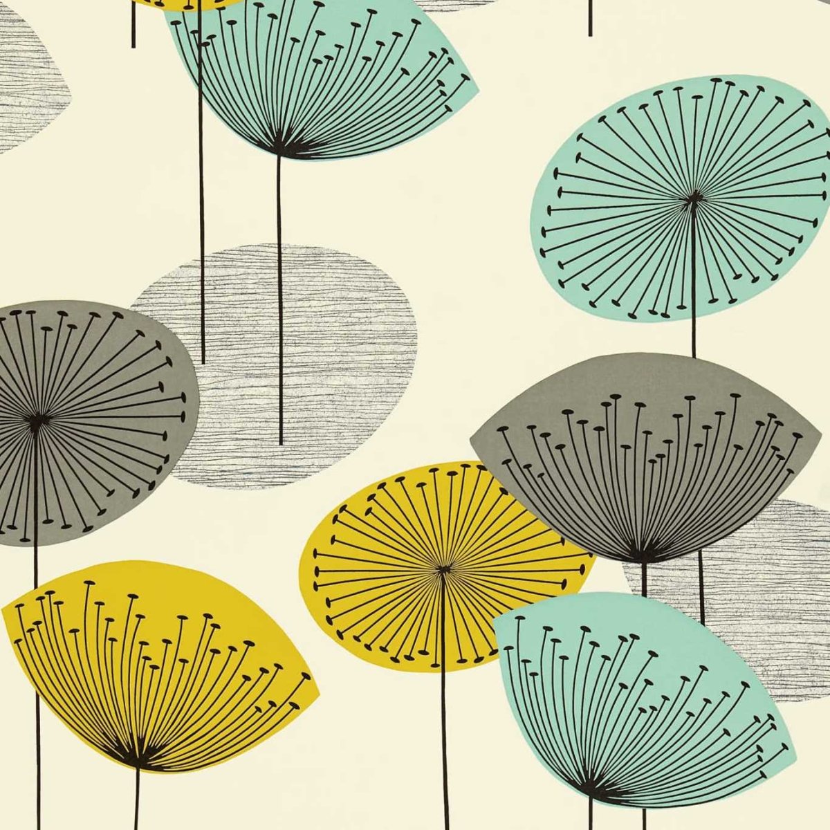 Sanderson Dandelion Clocks Behang DOPWDA104 - LAB COLOUR THE WORLD