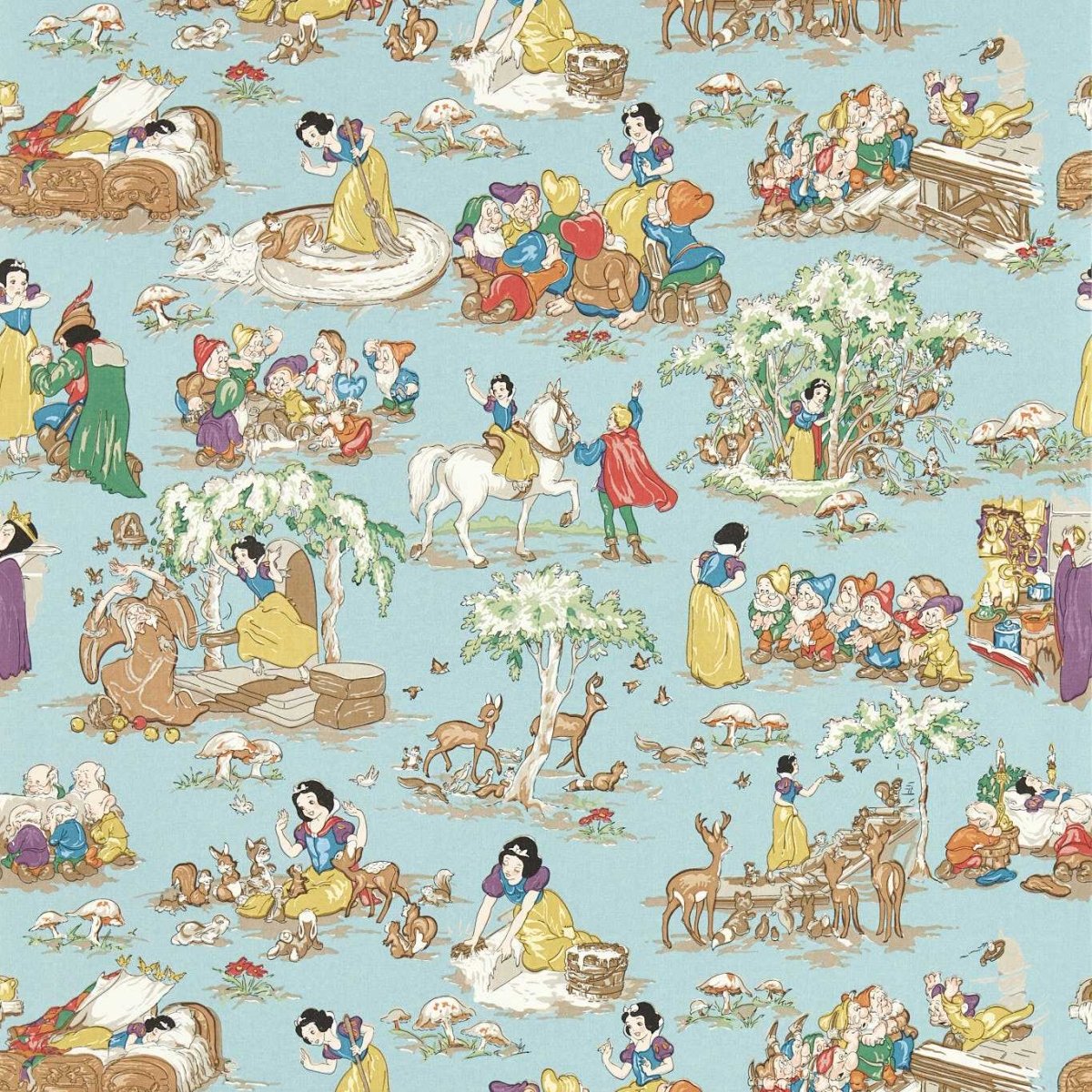 Sanderson Disney Home Snow White Behang 217274 - LAB COLOUR THE WORLD