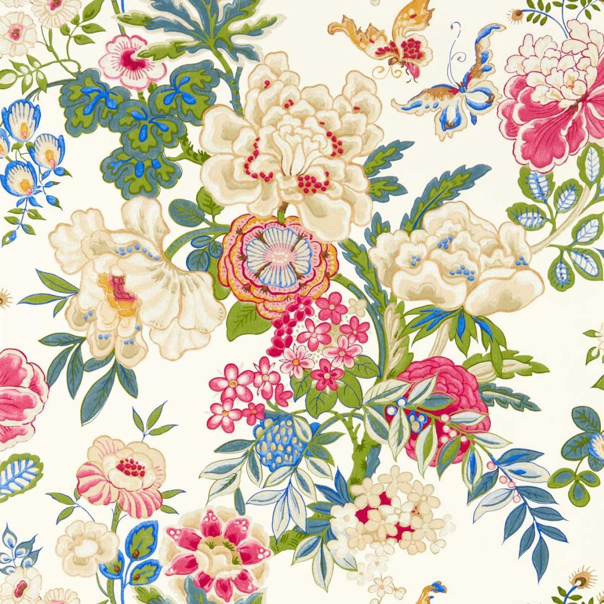 Sanderson Emperor Peony Behang 217121 - LAB COLOUR THE WORLD