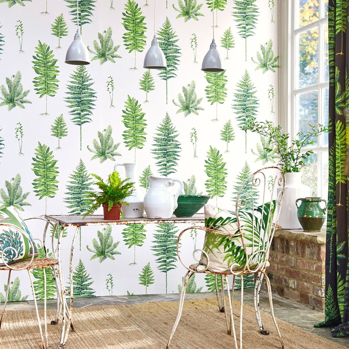 Sanderson Fernery Behang 216633 - LAB COLOUR THE WORLD