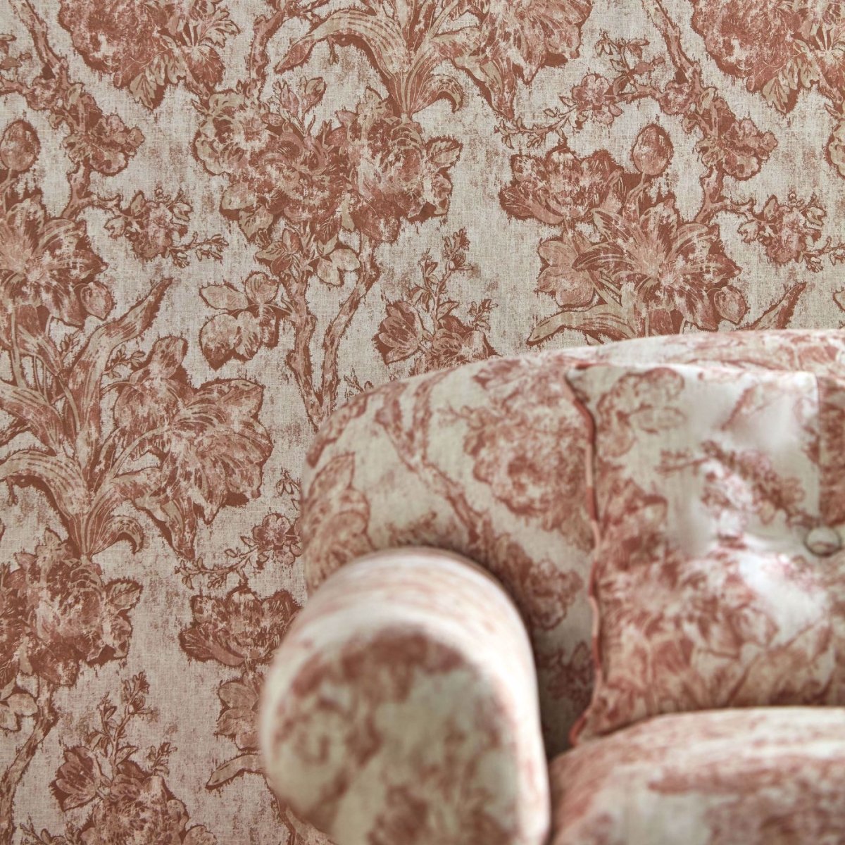 Sanderson Fringed Tulip Toile Behang 217324 - LAB COLOUR THE WORLD