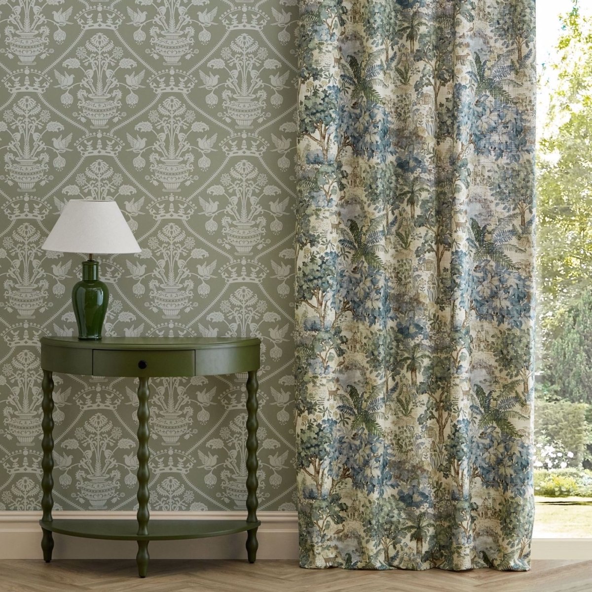 Sanderson Highgrove Damask Behang 217502 - LAB COLOUR THE WORLD
