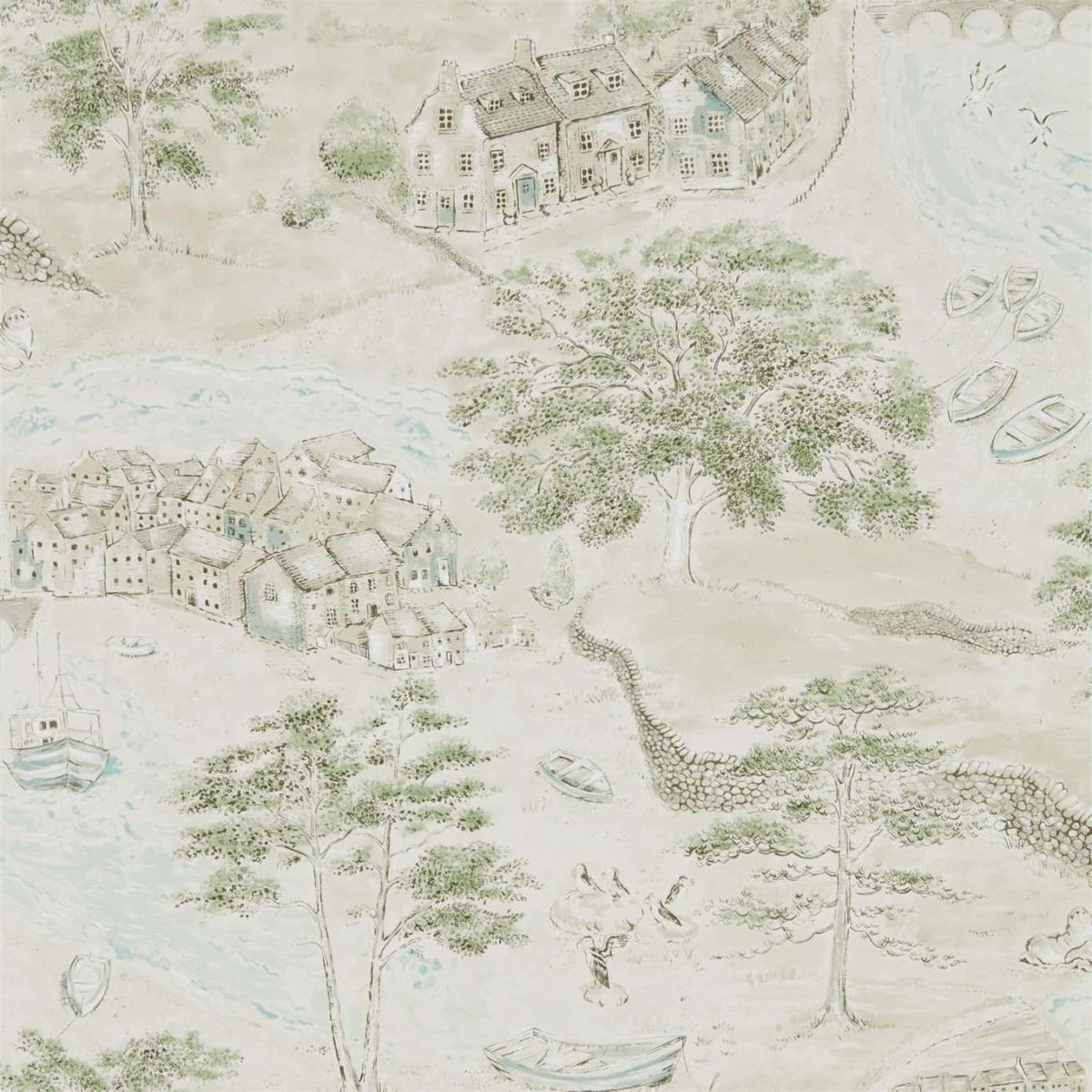 Sanderson Sea Houses Behang 216490 - LAB COLOUR THE WORLD
