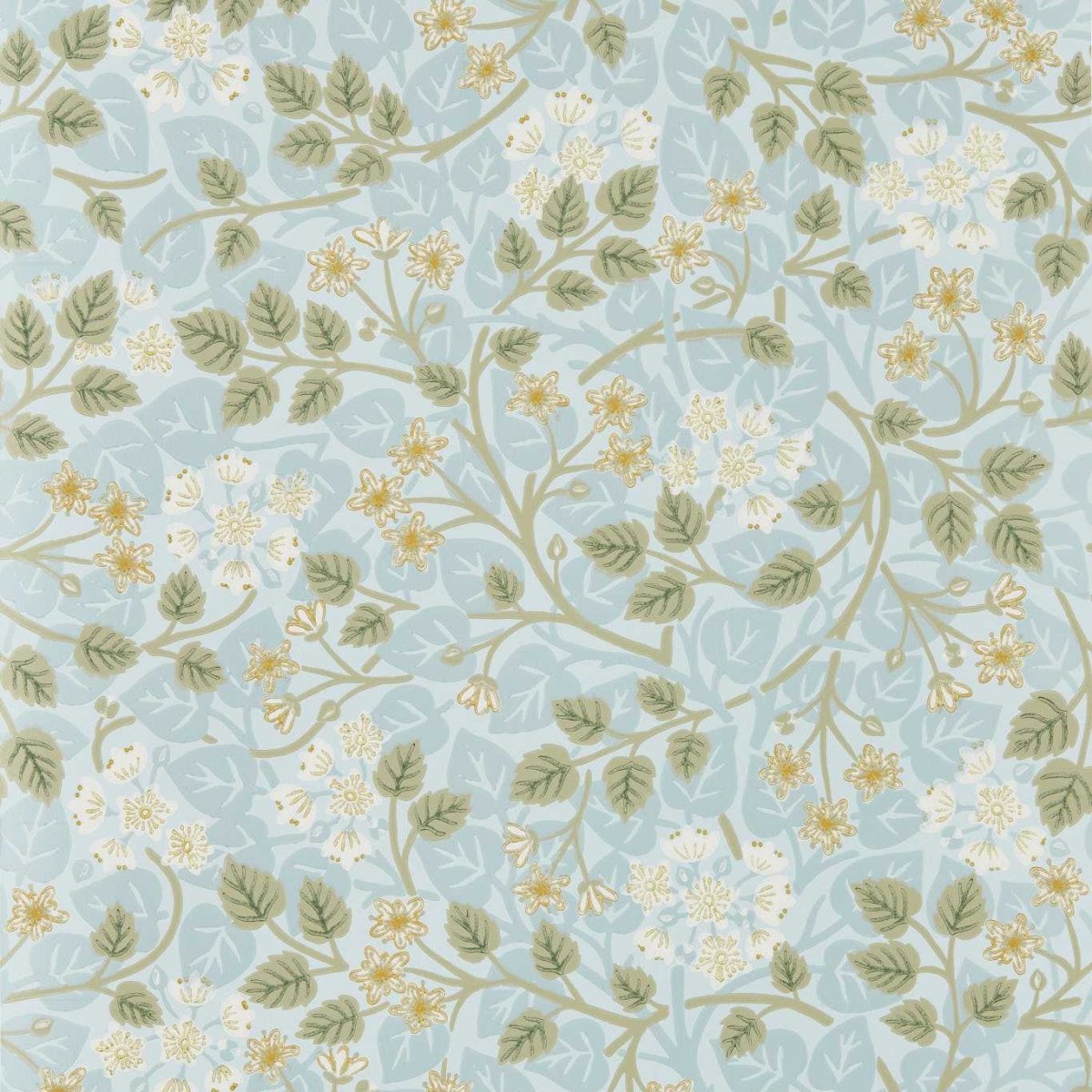 Sanderson Silver Lime Behang 217517 - LAB COLOUR THE WORLD