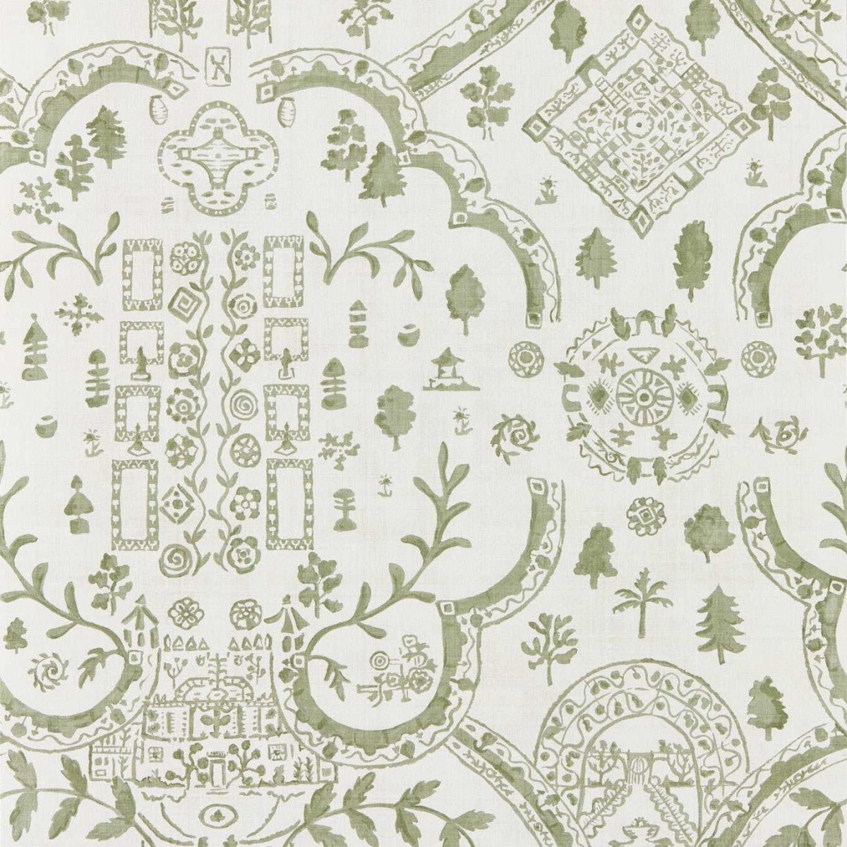 Sanderson Topiary View Behang 217511 - LAB COLOUR THE WORLD