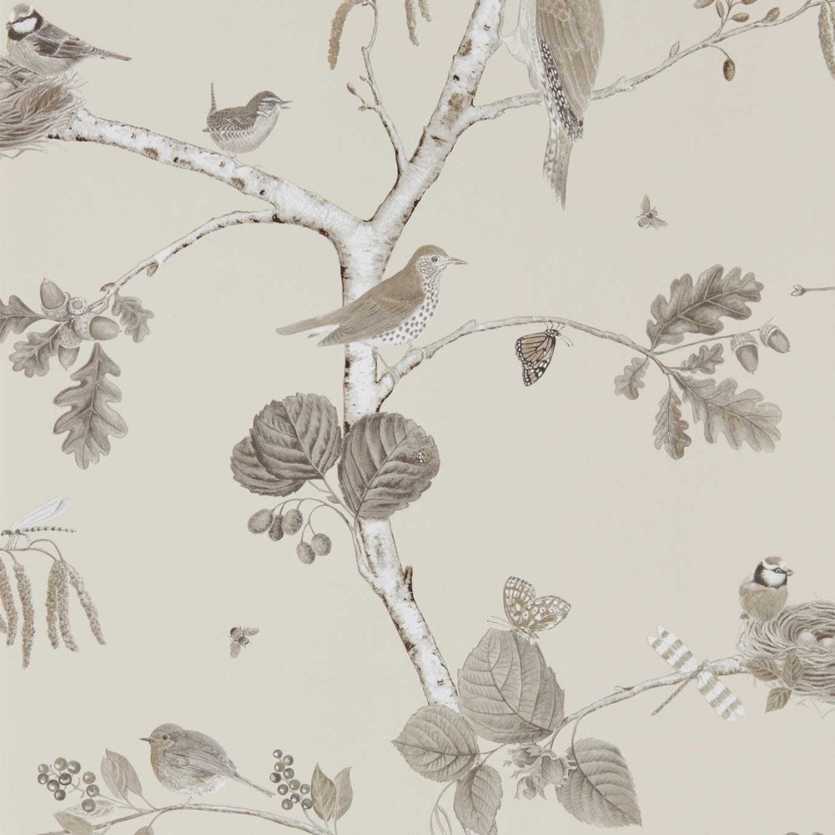 Sanderson Woodland Chorus Behang 215704 - LAB COLOUR THE WORLD