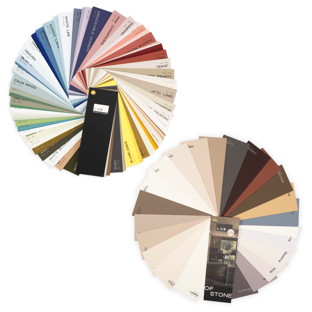 Set | LAB kleurenwaaier & World of Stone kleurenwaaier - LAB COLOUR THE WORLD