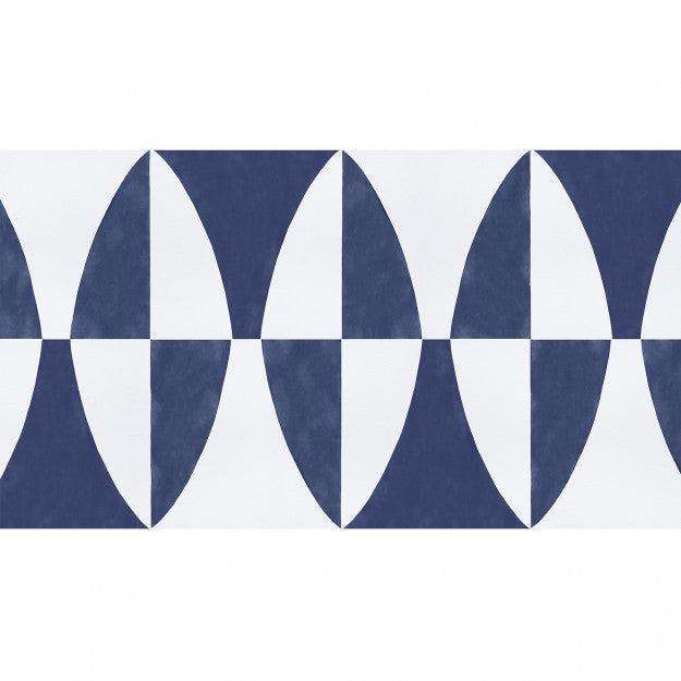 Les Dominotiers Shape Blue Blue Behang DOM 707