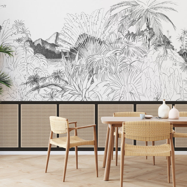 Les Dominotiers Snow Leopard Behang DOM 1106