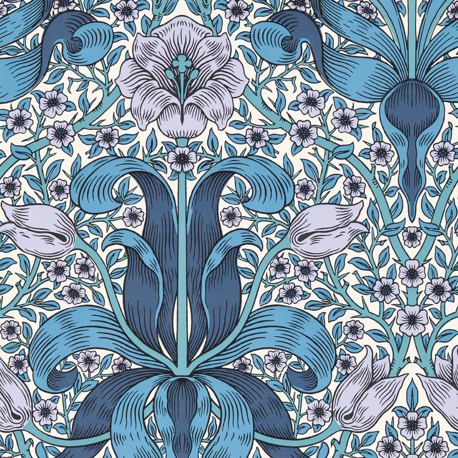 Morris & Co. Spring Thicket Behang 217338 - LAB COLOUR THE WORLD