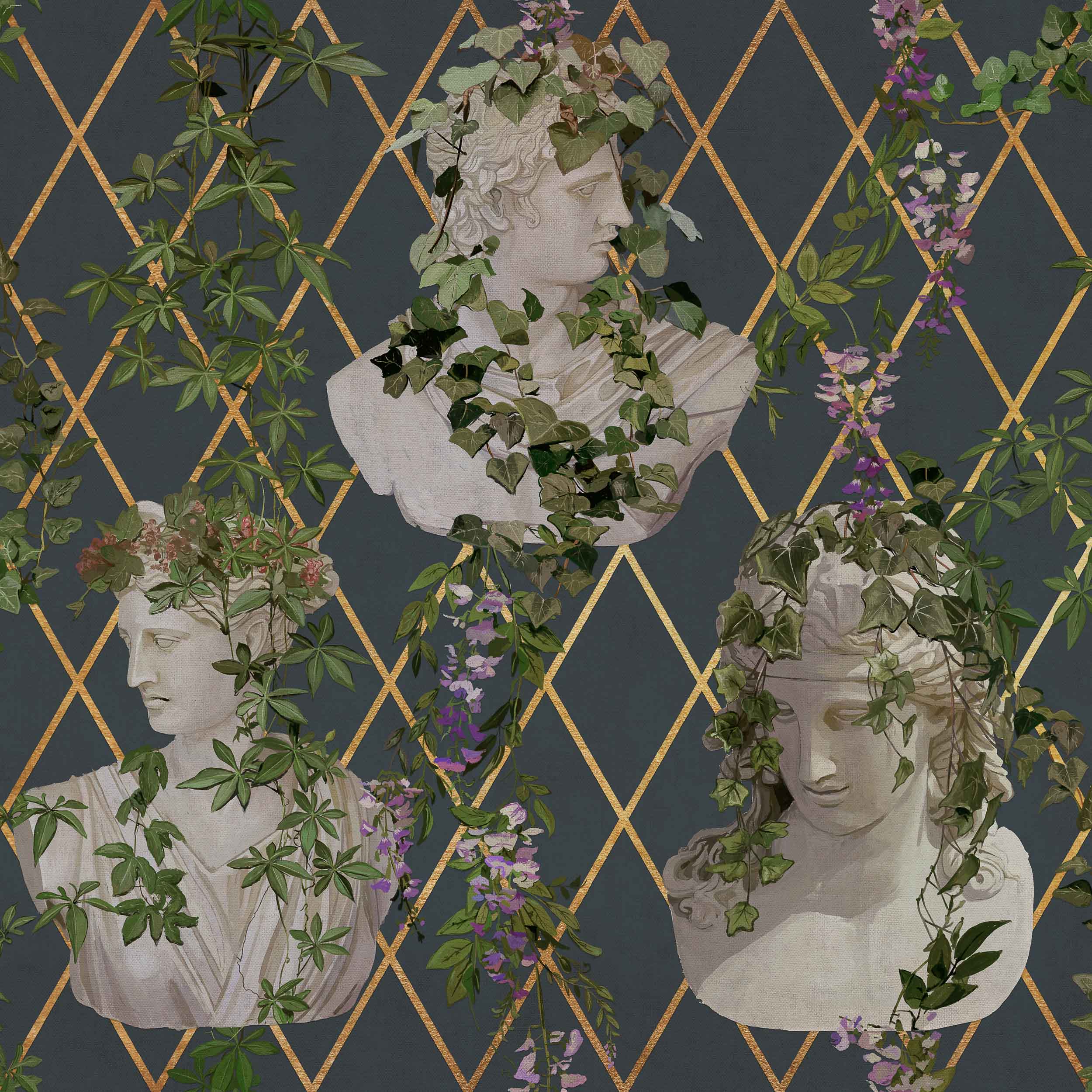 Coordonné Maximalism Statues behang 9300033 behang afbeelding 1