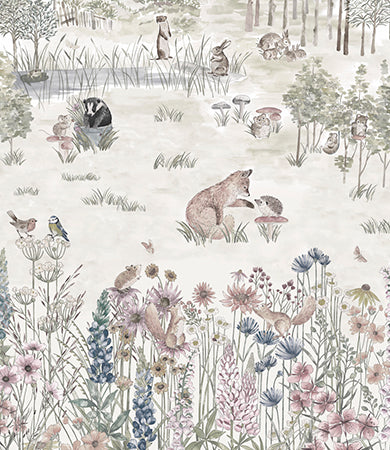 Little Greene Potter's Woodland Behang 0231POSOLST - LAB COLOUR THE WORLD