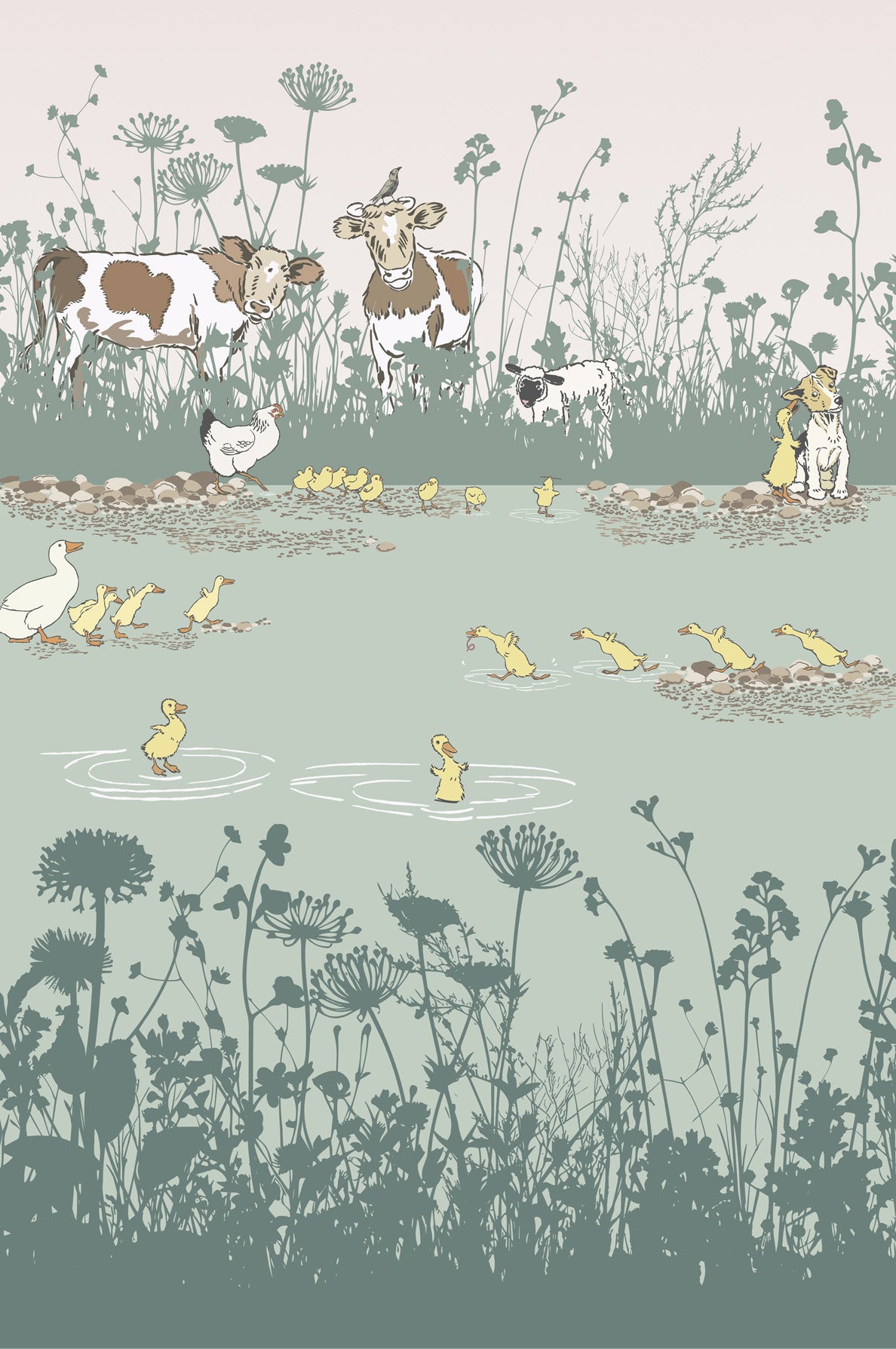 Little Greene Riverside Capers Behang 0231RIQUACK - LAB COLOUR THE WORLD