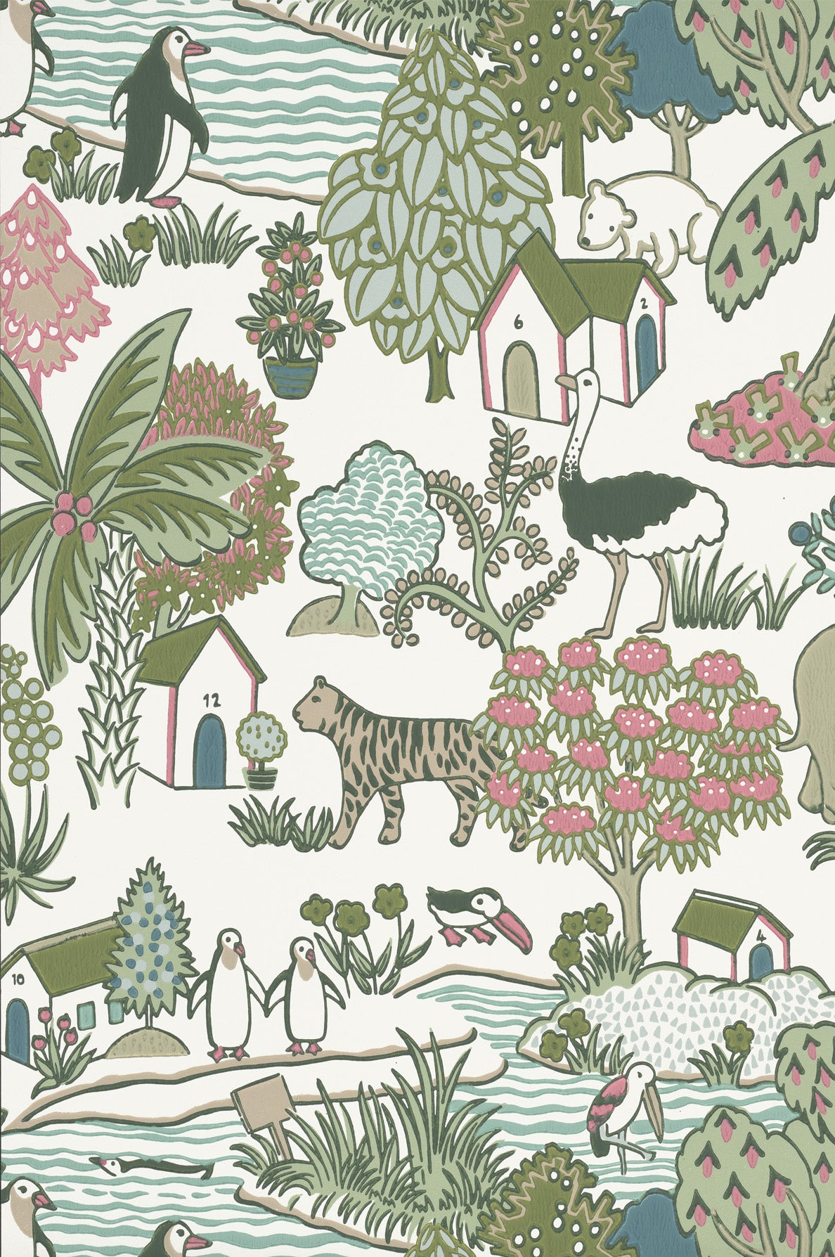 Little Greene Animal Kingdom Behang 0231ANPUCKZ