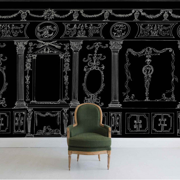 Les Dominotiers Suite Impériale Noir Behang DOM 190-3