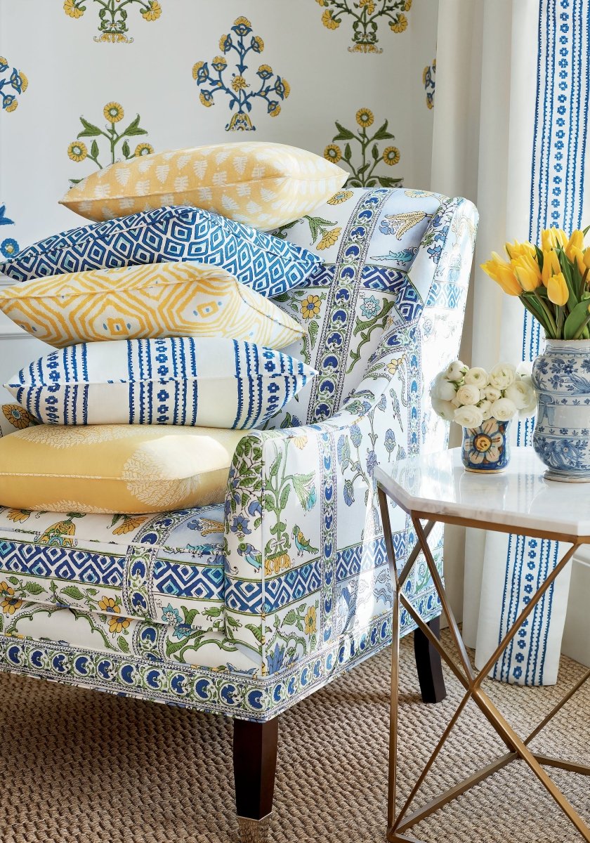Thibaut Ceylon Indian Flower Behang T10664 - LAB COLOUR THE WORLD