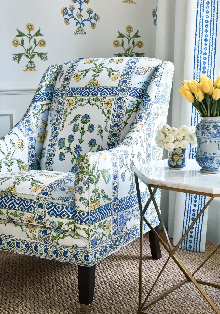 Thibaut Ceylon Indian Flower Behang T10664 - LAB COLOUR THE WORLD