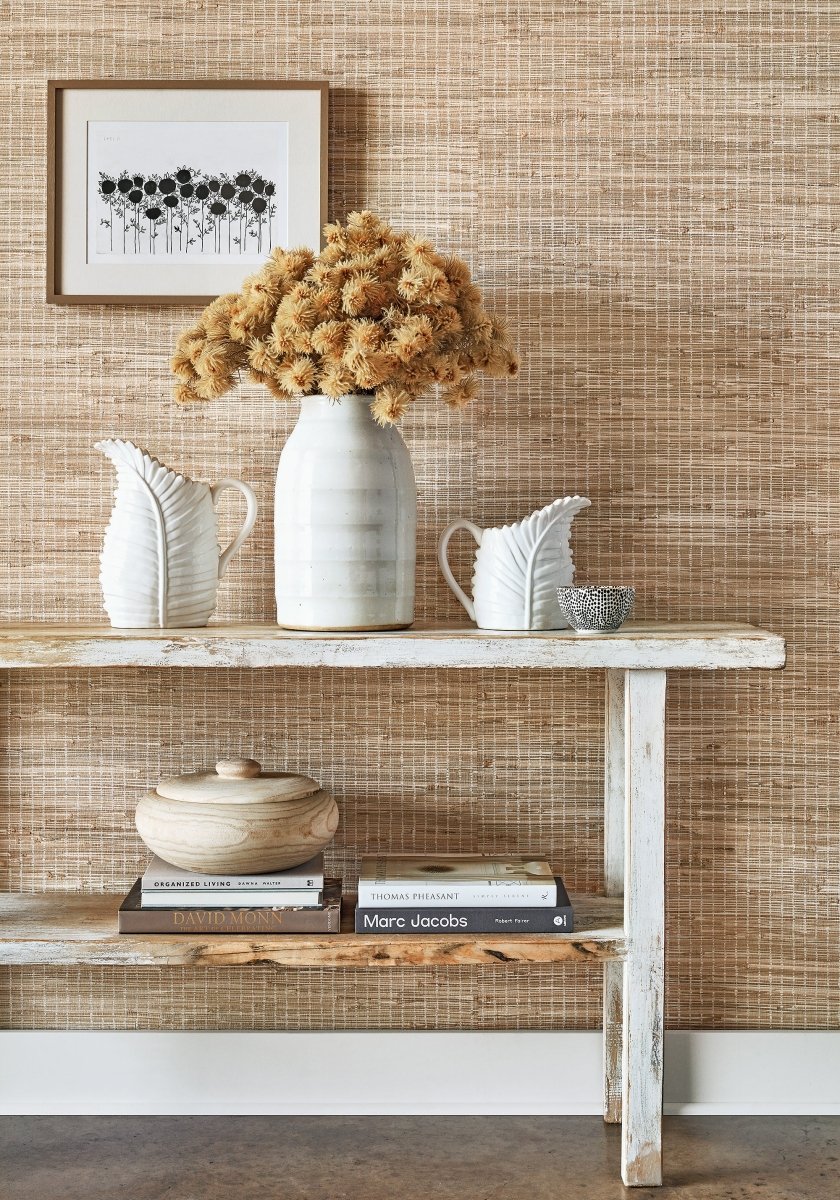 Thibaut Grasscloth Resource 5 Sutton Stripe Behang T24087 - LAB COLOUR THE WORLD