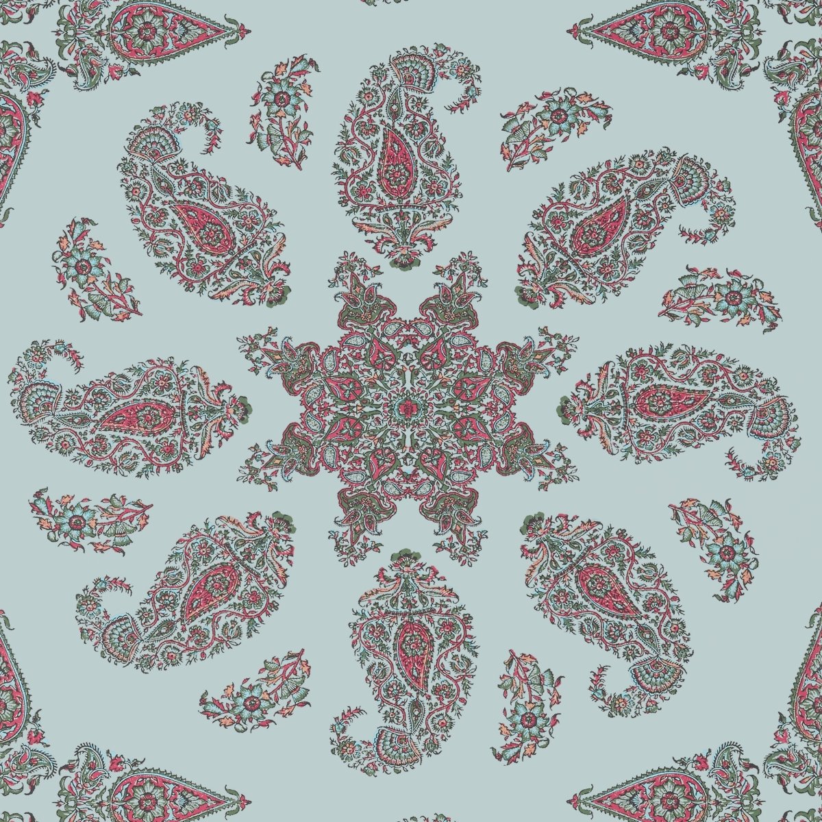Thibaut Indienne East India Behang T36431 - LAB COLOUR THE WORLD