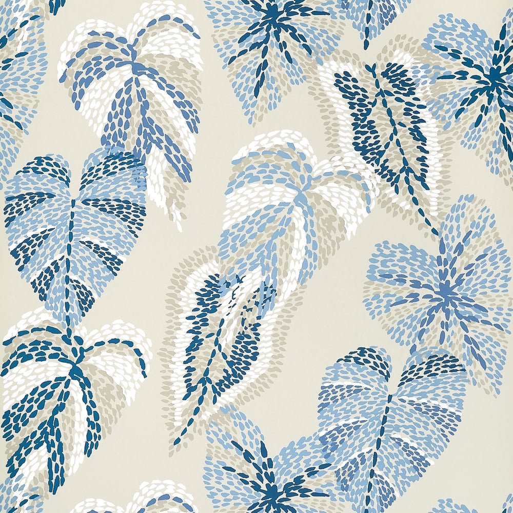Thibaut Islander DELILA Blue and Beige T15865 - LAB COLOUR THE WORLD